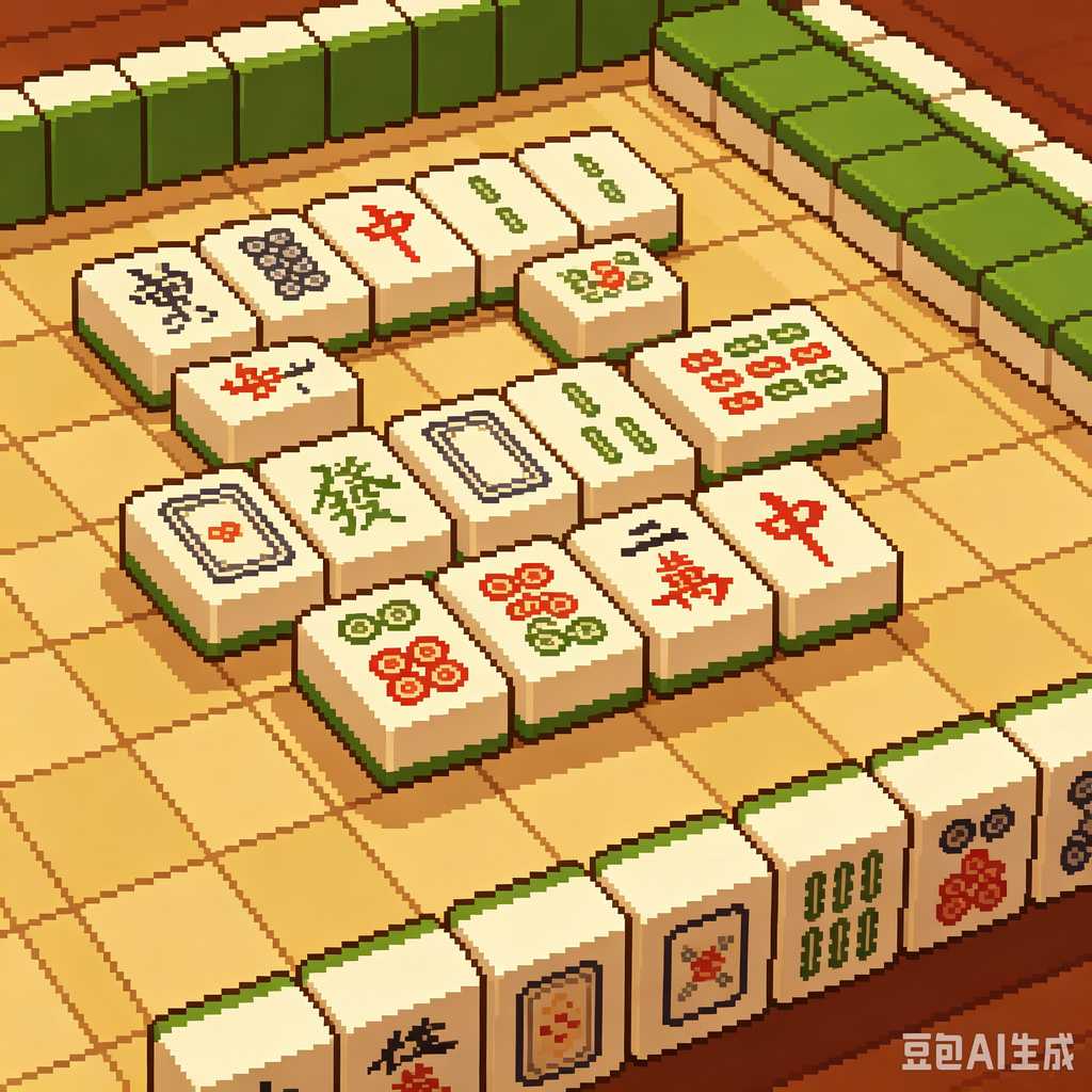 indoor leisure game mahjong set