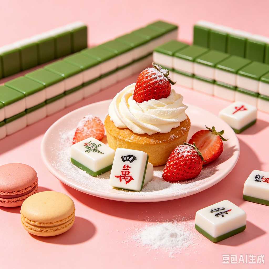 flat print mahjong set